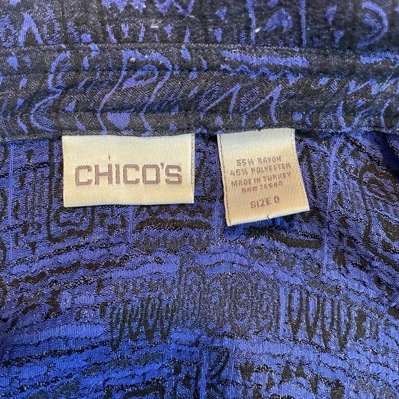 Chico’s women’s size 0 button up - Picture 4 of 6